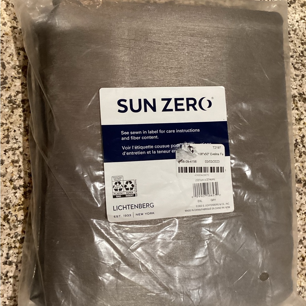 SUN ZERO Blackout Curtains Brand New